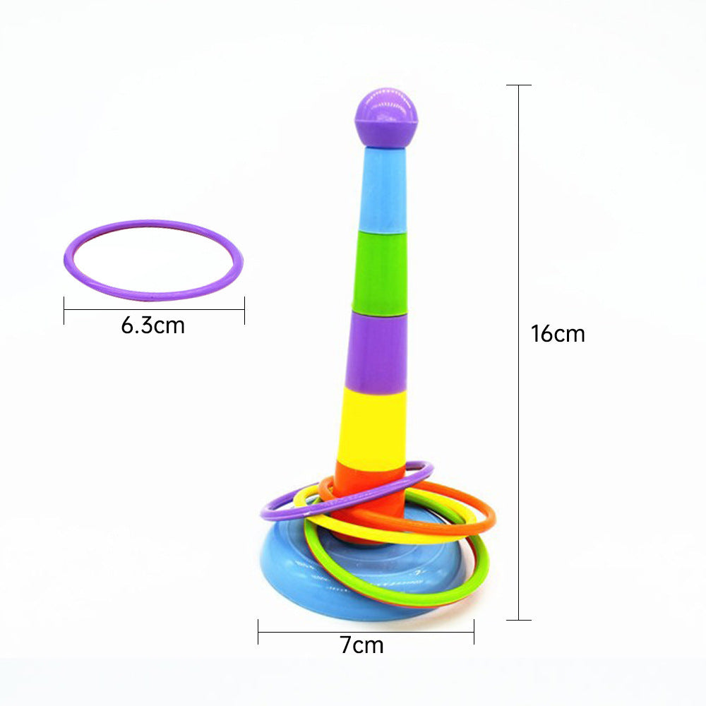 Plastic bird toy for parrots, 15.5cm height, adjustable parts for customizable play, base diameter 7cm, ferrule diameter 7.3cm. Colors shipped randomly.