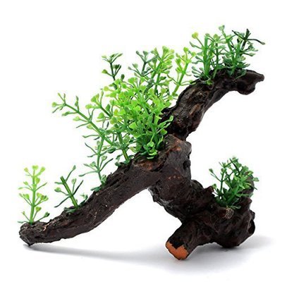 Artificial Aquarium Decorative Wood Plant with realistic aquatic vegetation simulation, perfect for fish tanks and aquatic environments.