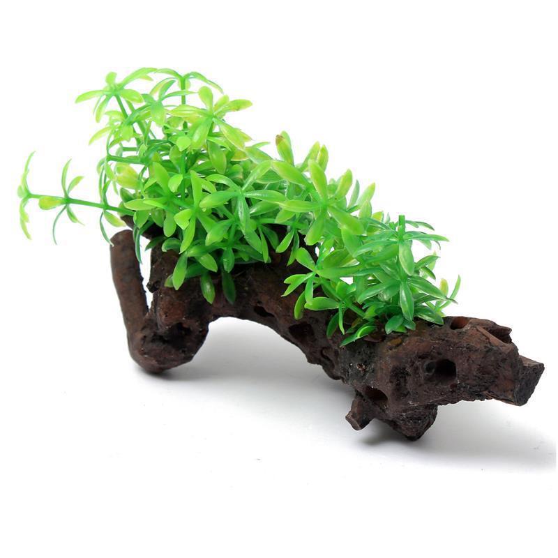 Artificial Aquarium Decorative Wood Plant with realistic aquatic vegetation simulation, perfect for fish tanks and aquatic environments.