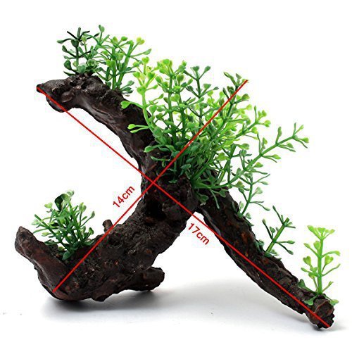 Artificial Aquarium Decorative Wood Plant with realistic aquatic vegetation simulation, perfect for fish tanks and aquatic environments.