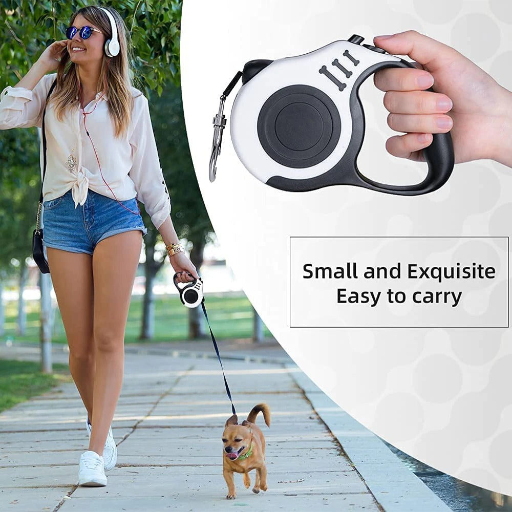 3m And 5m Durable Dog Leash Automatic Retractable Nylon Cat Lead Extension Puppy Walking Running Lead Roulette For Dogs Pet Products - Claw Collections Uk 