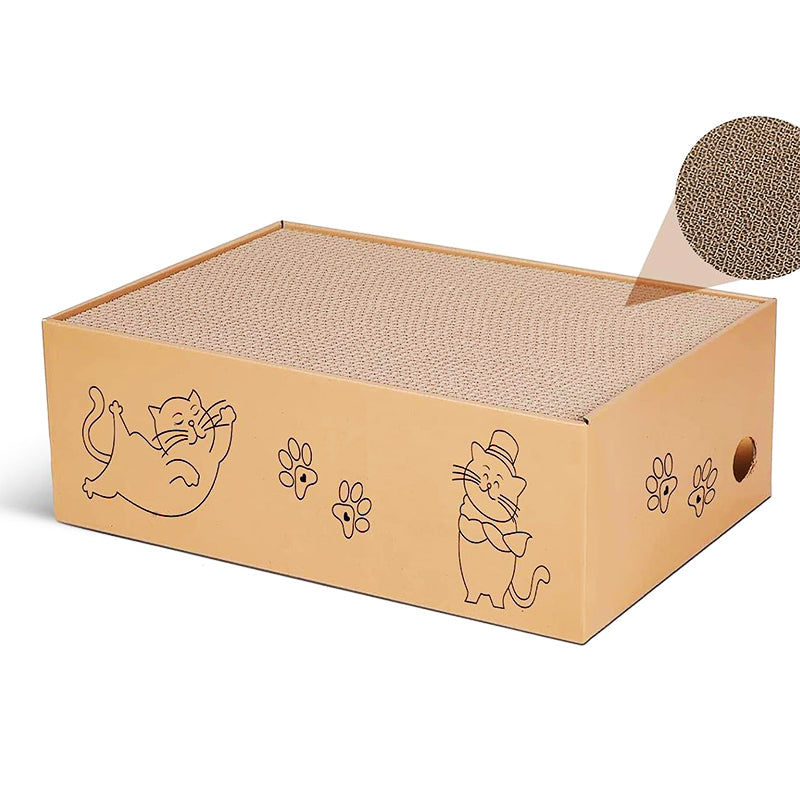 5PCS Cat Scratching Board Reversible Cat Cardboard Refill Pad Corrugated Scratch Bed for Indoor Kitty - Claw Collections Uk 