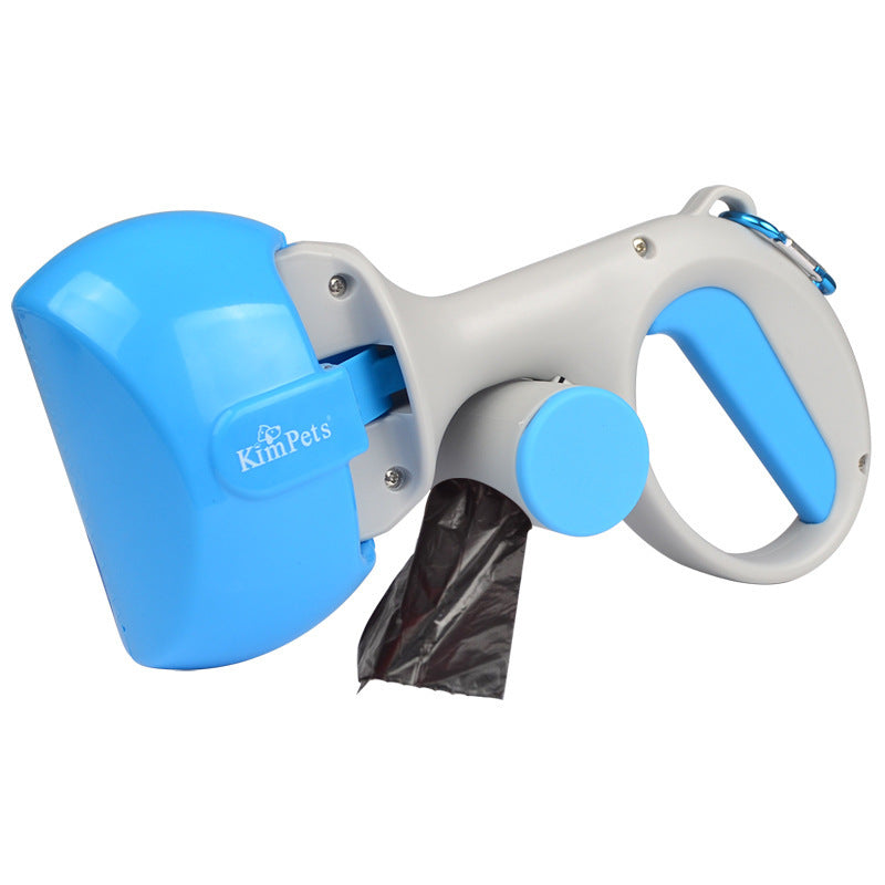 Portable pooper scooper for dogs, designed for easy cleanup during walks. Suitable for small, medium, and large pets, ensuring hygiene and convenience.