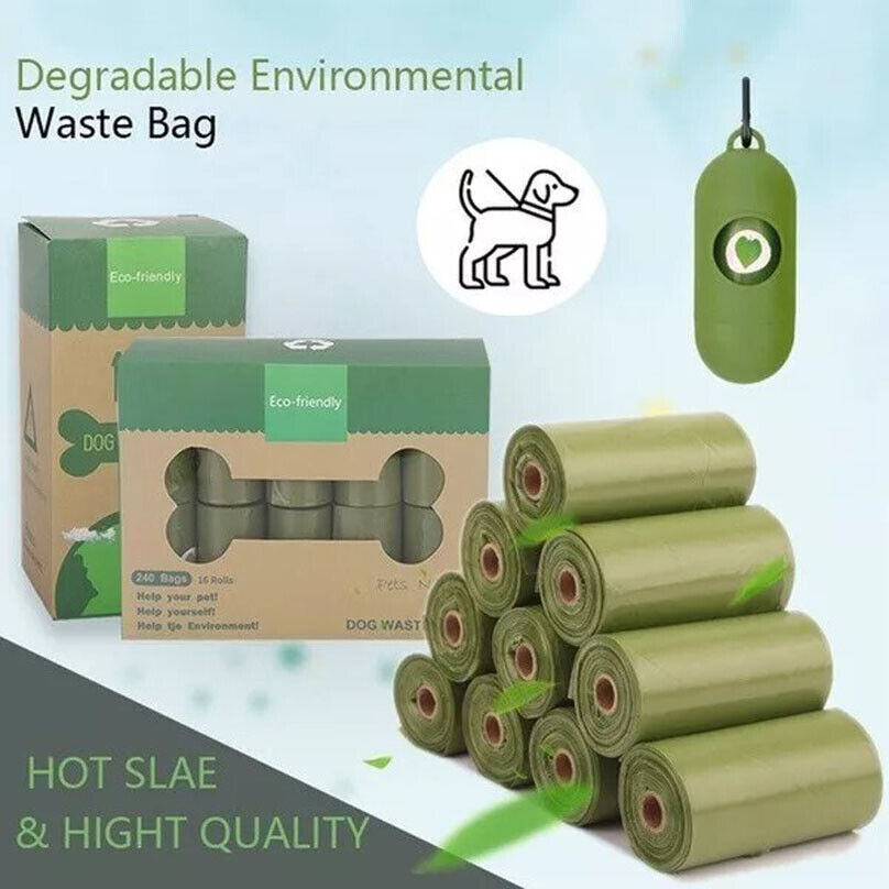 Biodegradable Dog Poo Bags Scented Pet Poo Waste Bags Degradable Garbage Bag - Claw Collections Uk 