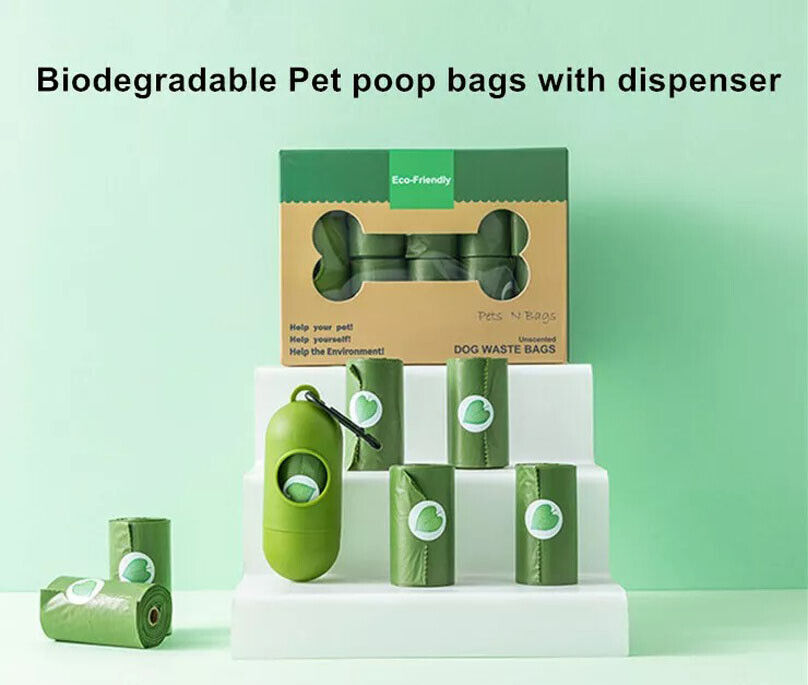 Biodegradable Dog Poo Bags Scented Pet Poo Waste Bags Degradable Garbage Bag - Claw Collections Uk 