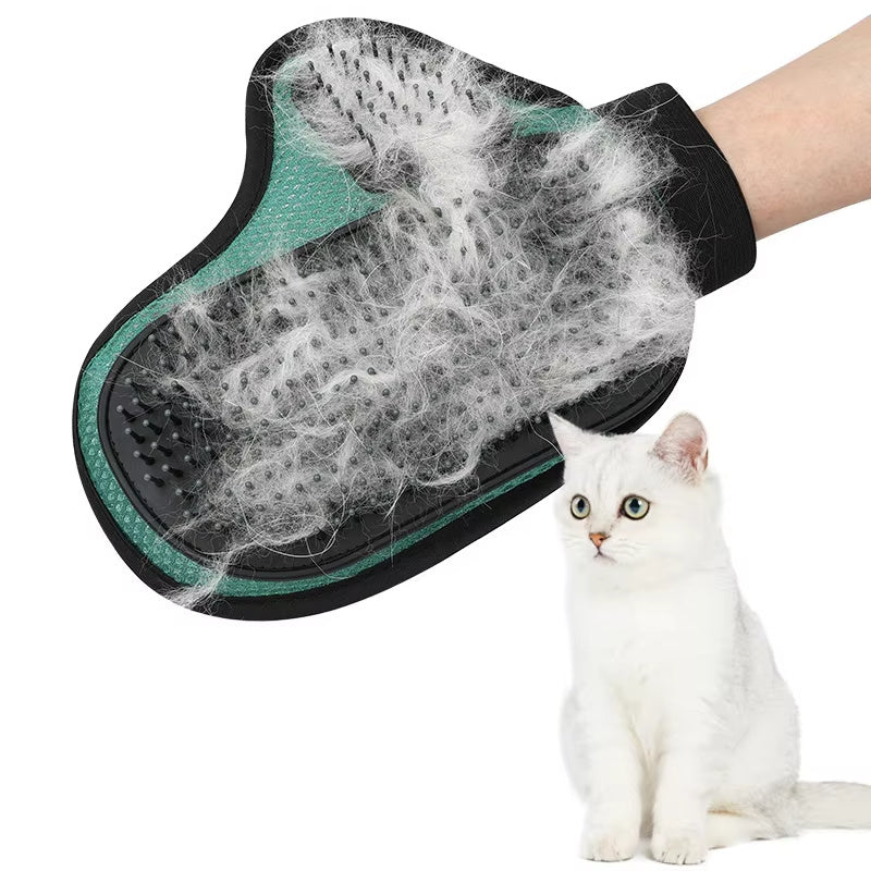 Cat Hair Removal Glove Pet Supplies Bath Massage Jerking Gloves Cat Dog Massage Bathing Cleaning Grooming Supplies Silicone Hair Sticking Removal Brush - Claw Collections Uk 