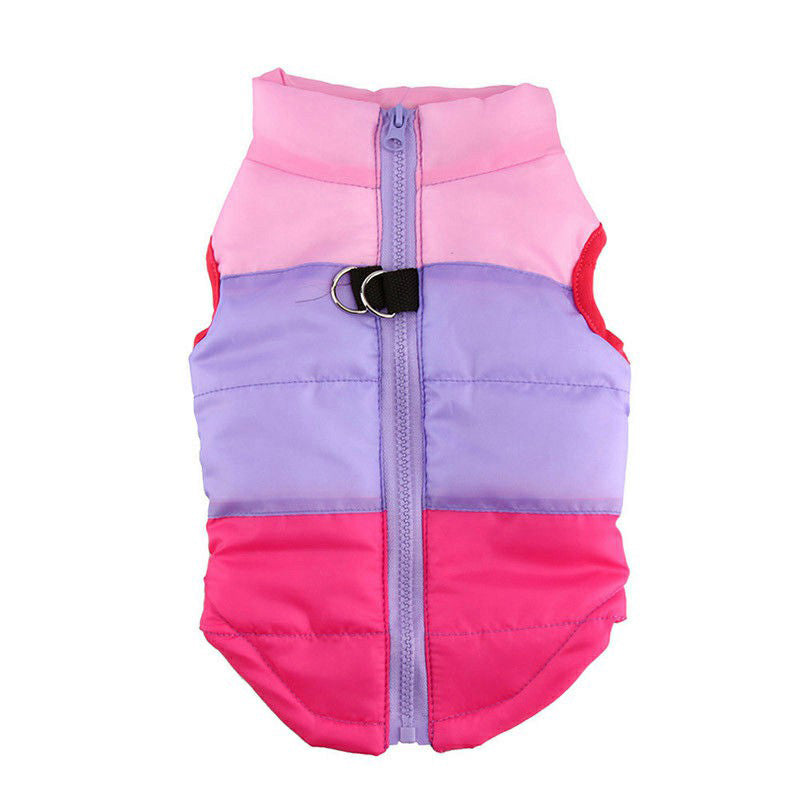 Comfy Pet Dog Cat Puppy Winter Coat Pulling Buckle Warm Vent Jacket - Claw Collections Uk 