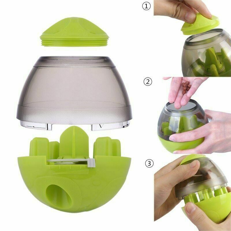 Dog Food Balls Tumbler Pet Puppy Feeder Dispenser Bowl Toy Leak Food Interactive Pet Tumbler Feeder Food Automatic Dispenser Bowl Interactive Balls - Claw Collections Uk 