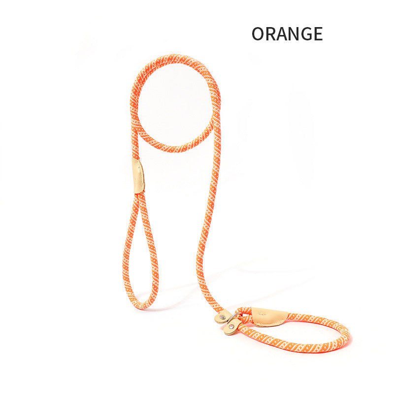 Dog Rope Pet Pulling Rope Puppy Strap Traction Rope Heavy Duty Belt Large Dog Leash Dog Collar Strap Dog Training Pet Harness Hands-Free Leash For Small Dogs Multicolor Pet Supplies - Claw Collections Uk 