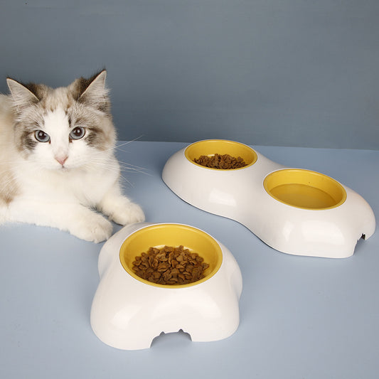 Egg-shaped Pet Bowl Drinking Water Single Bowl Double Bowl Dog Bowls Cute Pet Feeding Bowl Egg Yolk Shaped Food And Water Elevated Bowl Feeder - Claw Collections Uk 