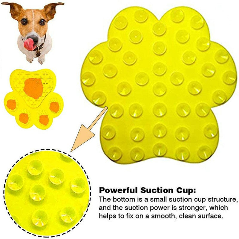 Non-Slip Silicone Dog Lick Pad Pet Food Feeder Bowl Puppy Cat Lick Mat Healthy - Claw Collections Uk 