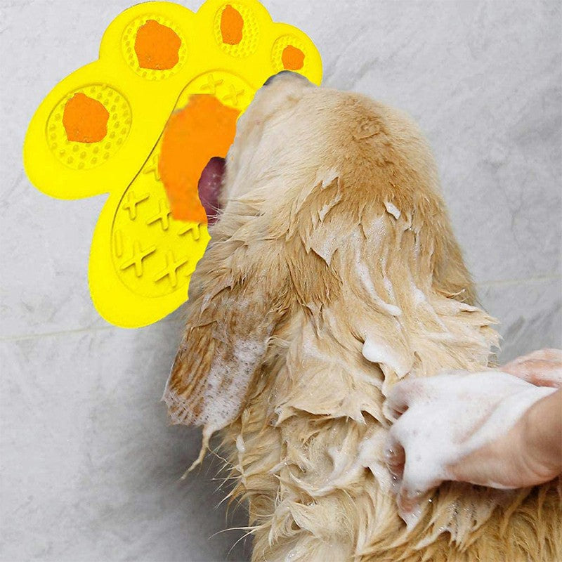 Non-Slip Silicone Dog Lick Pad Pet Food Feeder Bowl Puppy Cat Lick Mat Healthy - Claw Collections Uk 