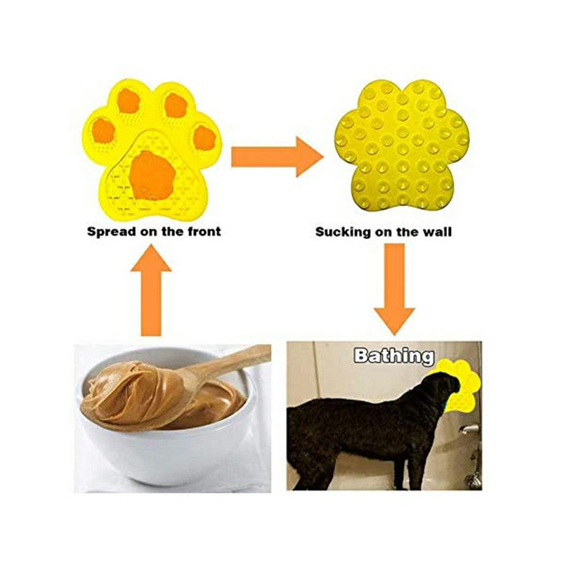 Non-Slip Silicone Dog Lick Pad Pet Food Feeder Bowl Puppy Cat Lick Mat Healthy - Claw Collections Uk 